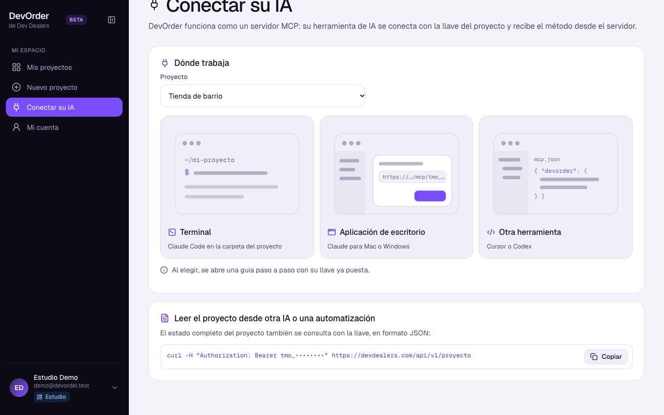 Conectar su IA: elección de Claude Code, la aplicación de escritorio, Cursor o Codex